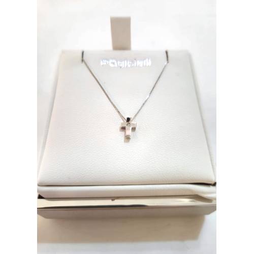 COLLANA CROCE Con DIAMANTE Pg...
