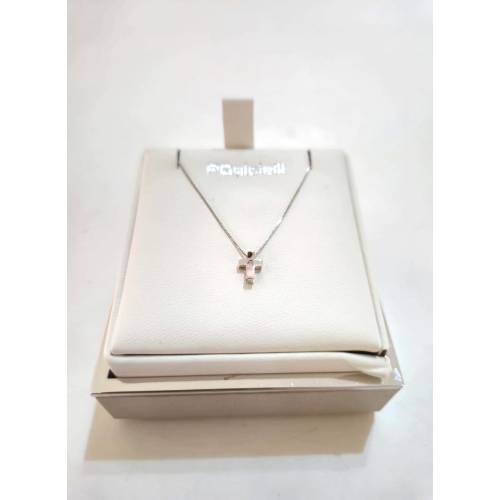 COLLANA CROCE Con DIAMANTE Pg...