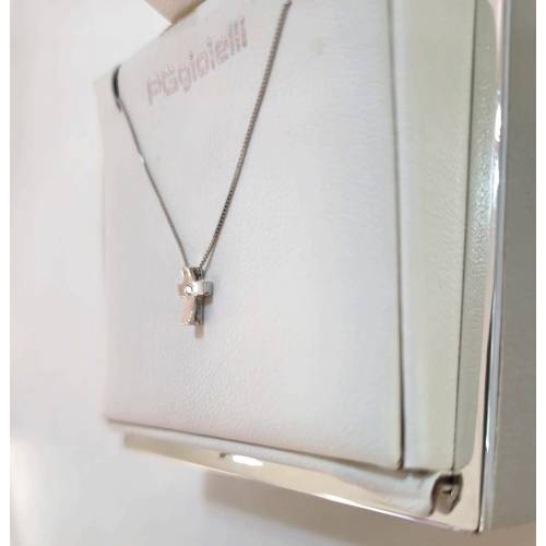 COLLANA CROCE Con DIAMANTE Pg...
