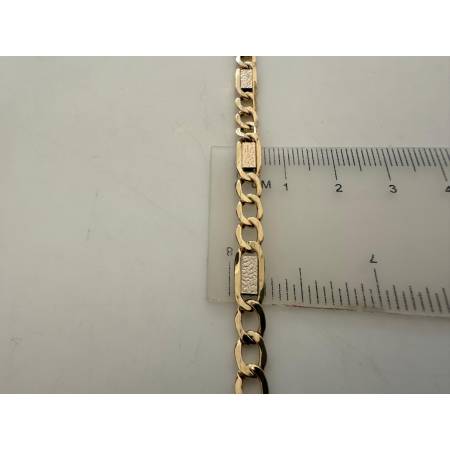 COLLANA ORO 18 KT 750% Giallo Bianco COLLIER Maglia CATENA Girocollo Uomo Donna