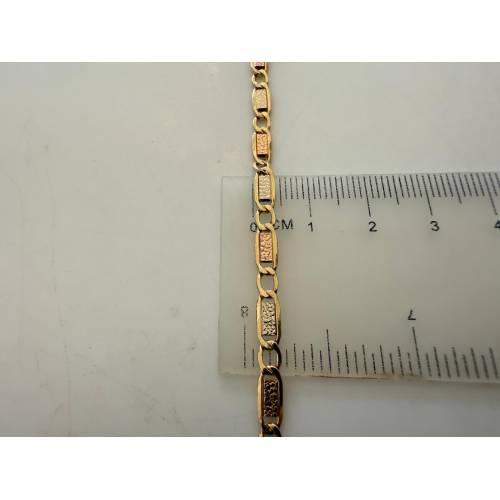 COLLANA ORO GIALLO BIANCO ROSSO 18 Kt...