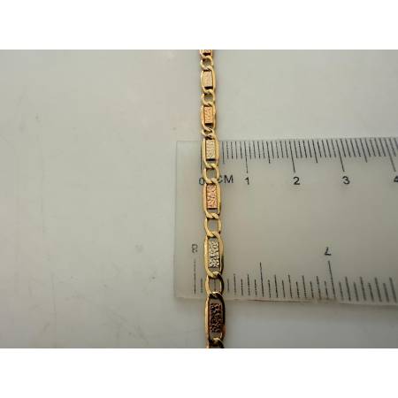 COLLANA ORO GIALLO BIANCO ROSSO 18 Kt 750% Uomo Donna CATENA Girocollo Collier