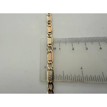 COLLANA ORO GIALLO BIANCO ROSSO 18 Kt 750% Uomo Donna CATENA Girocollo Collier