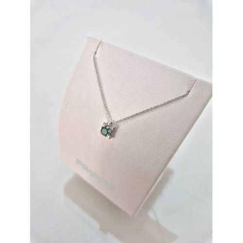 COLLANA SMERALDO E DIAMANTI In Oro...