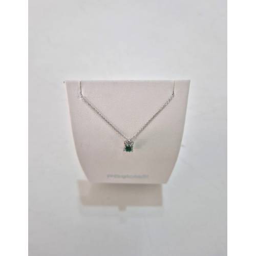 COLLANA SMERALDO E DIAMANTI In Oro...