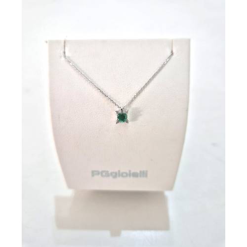 COLLANA SMERALDO E DIAMANTI In Oro...