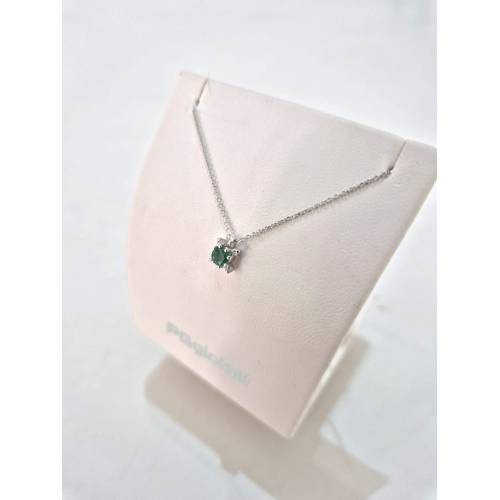 COLLANA SMERALDO E DIAMANTI In Oro...