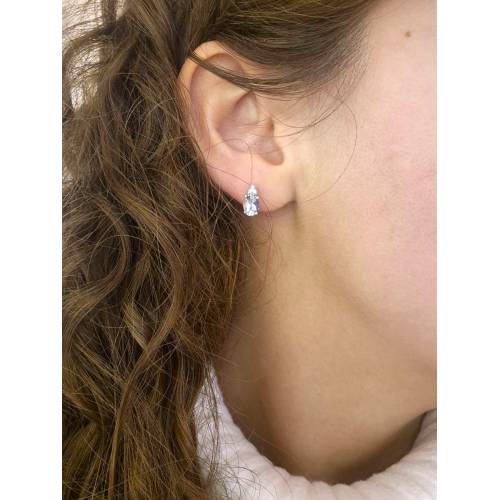 ORECCHINI Con ACQUAMARINA E DIAMANTI...