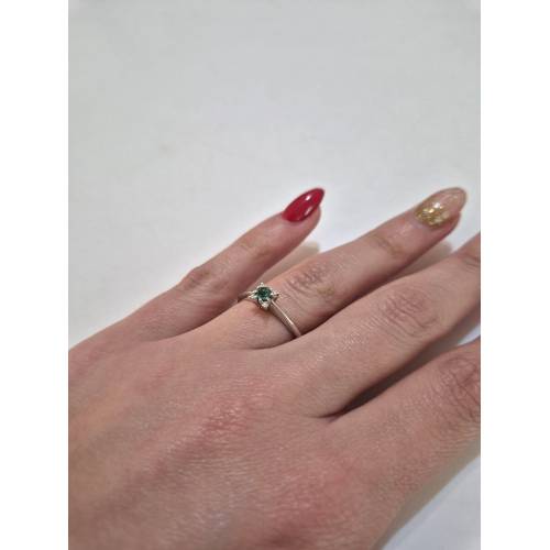 ANELLO Con SMERALDO E DIAMANTI ORO...