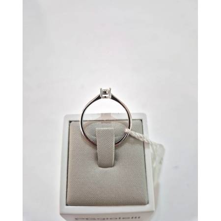 ANELLO SOLITARIO DIAMANTE Taglio Brillante G VS ORO BIANCO 18 KARATI PG Gioielli