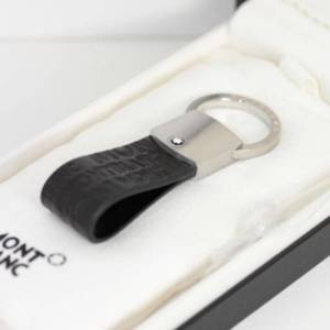 MONTBLANC 112693 PORTACHIAVI IN PELLE VITELLO NERO WESTSIDE KEY RING PORTACHIAVE - 1 2