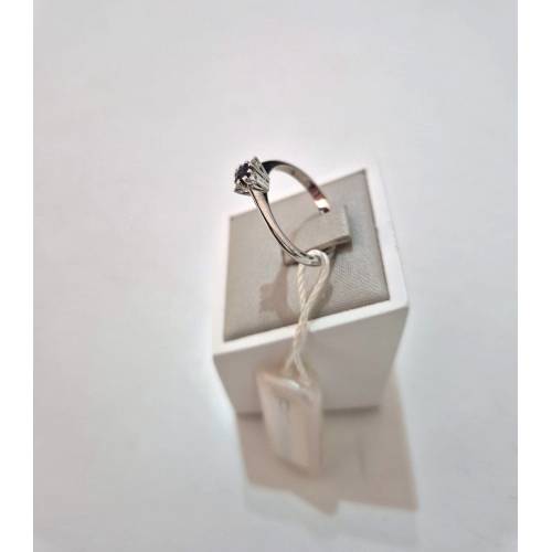 ANELLO SOLITARIO Con ZAFFIRO Blu...