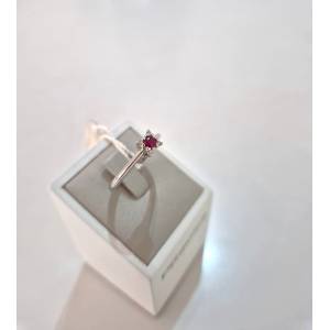 ANELLO SOLITARIO Oro Bianco... 2