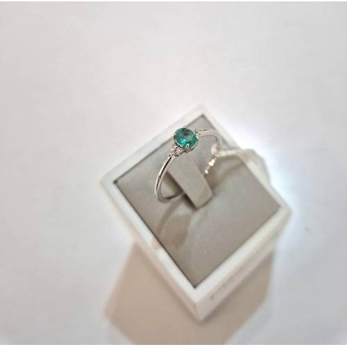 ANELLO Con SMERALDO E DIAMANTI ORO...
