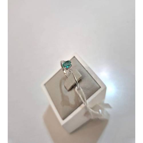 ANELLO Con SMERALDO E DIAMANTI ORO...