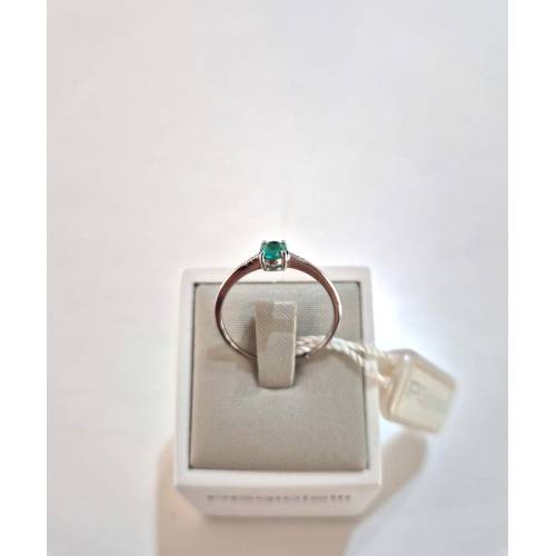 ANELLO Con SMERALDO E DIAMANTI ORO...
