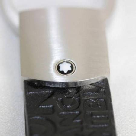 MONTBLANC 112693 PORTACHIAVI IN PELLE VITELLO NERO WESTSIDE KEY RING PORTACHIAVE - 3