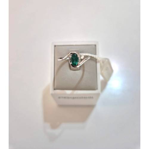 ANELLO Con SMERALDO E DIAMANTI ORO...
