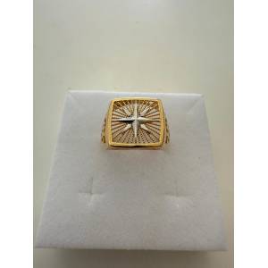ANELLO Uomo ORO 18 Karati...