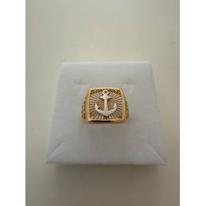 ANELLO Da Uomo ORO 18...