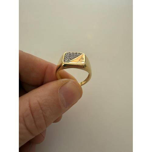 ANELLO Da Uomo In ORO 18 Karati 750%...