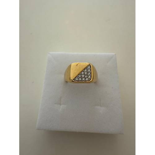 ANELLO Da Uomo In ORO 18 Karati 750%...