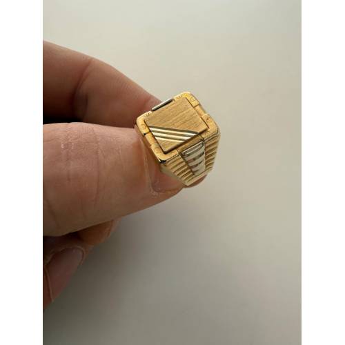 ANELLO Uomo ORO 18 Karati 750% GIALLO...