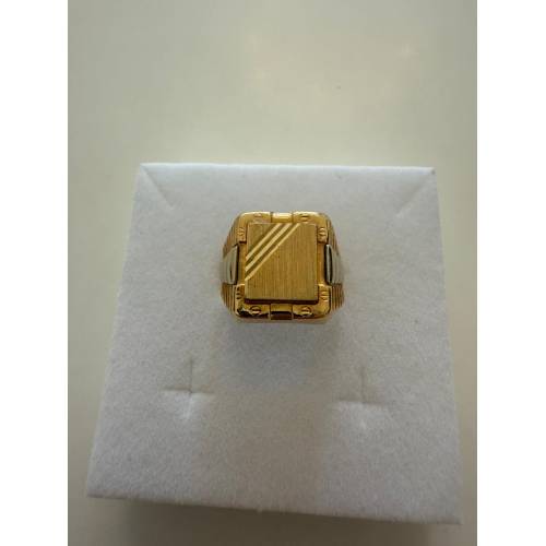 ANELLO Uomo ORO 18 Karati 750% GIALLO...