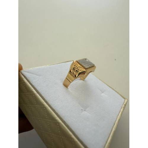 ANELLO Uomo Rettangolare ORO 18...