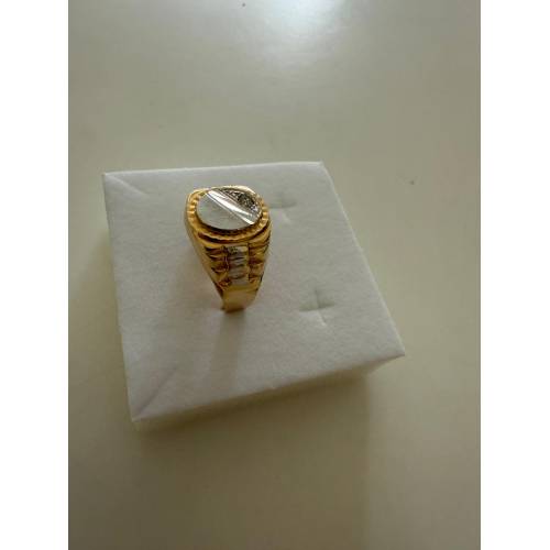 ANELLO Da Uomo In ORO 18 Karati 750%...
