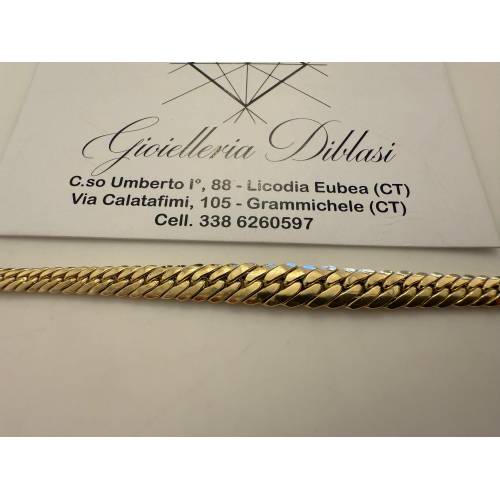 BRACCIALE ORO GIALLO 18 Karati 750%...