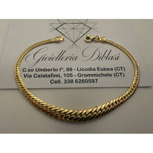 BRACCIALE ORO GIALLO 18 Karati 750%...