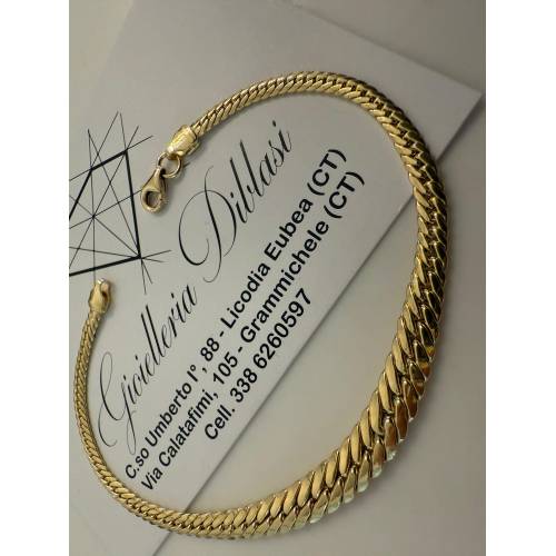 BRACCIALE ORO GIALLO 18 Karati 750%...