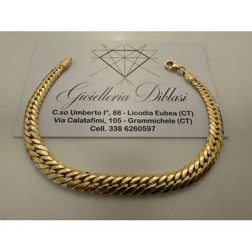 BRACCIALE ORO GIALLO 18 Karati 750%...