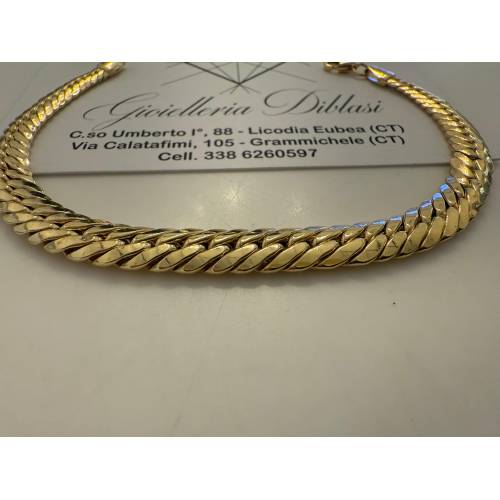 BRACCIALE ORO GIALLO 18 Karati 750%...