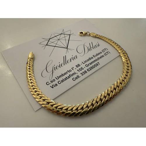 BRACCIALE ORO GIALLO 18 Karati 750%...
