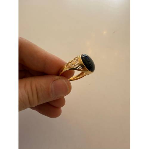 ANELLO Da Uomo In ORO 18 Karati 750%...