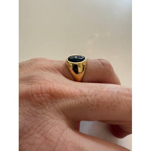 ANELLO Da Uomo In ORO 18 Karati 750%...