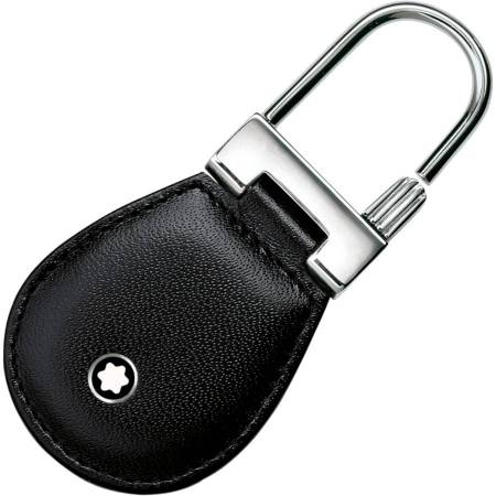 MONTBLANC PORTACHIAVI 14085 In ACCIAIO Pelle Nero Finiture Palladio MEISTERSTUCK - 1