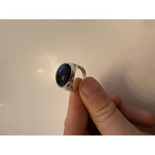 ANELLO Da Uomo In ORO 18 Karati 750%...