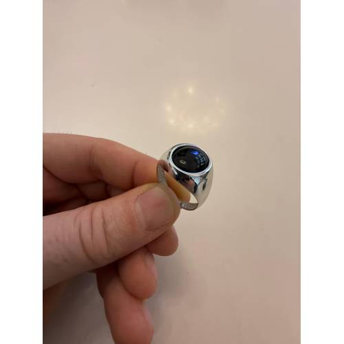 ANELLO Uomo ORO 18 Karati 750% BIANCO...