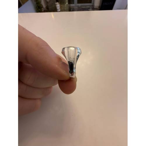 ANELLO Uomo ORO 18 Karati 750% BIANCO...