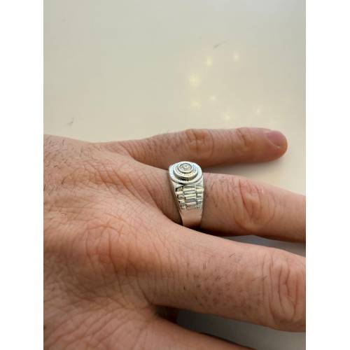 ANELLO Da Uomo In ORO 18 Karati 750%...