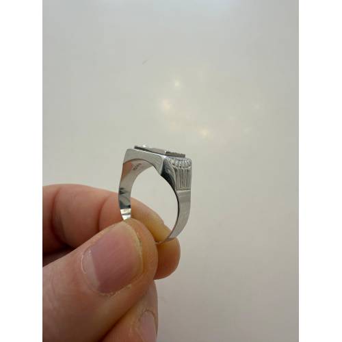 ANELLO Da Uomo In ORO BIANCO 18...