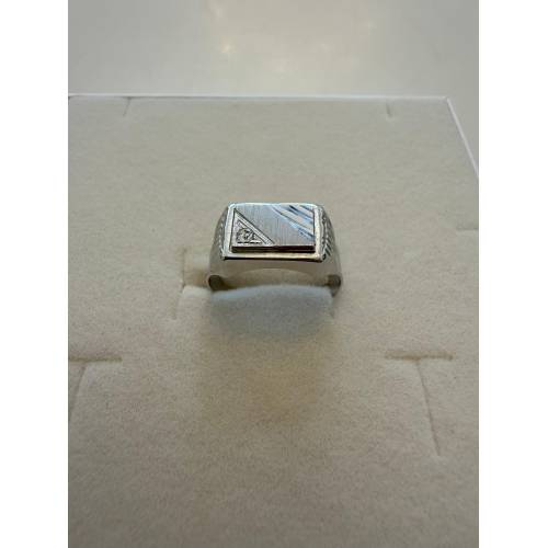 ANELLO Da Uomo In ORO BIANCO 18...