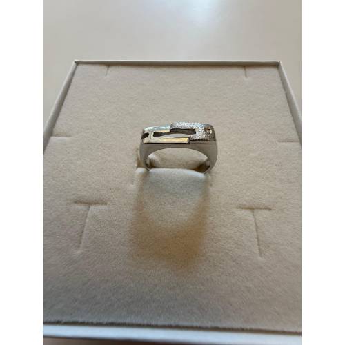 ANELLO Da Uomo In ORO BIANCO 18...