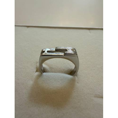 ANELLO Da Uomo In ORO BIANCO 18...