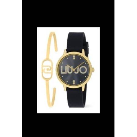 OROLOGIO LIUJO COUPLE ESSENCE Donna Oro In Acciaio Gomma Con Bracciale TLJ2522