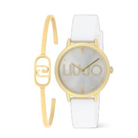 OROLOGIO LIUJO COUPLE ESSENCE Donna Oro Gold Acciaio Gomma Con Bracciale TLJ2523
