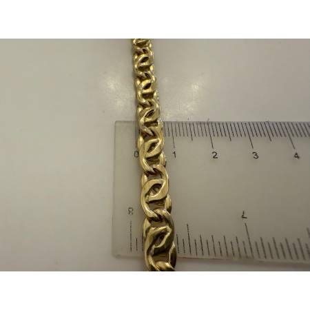 COLLANA Uomo Donna Unisex ORO GIALLO 18 Kt 750% Collier Maglia CATENA Girocollo